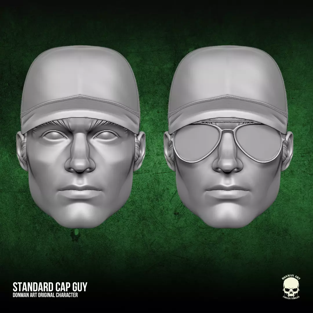 Standard Cap Guy STL Files for Action Figures 3D print model