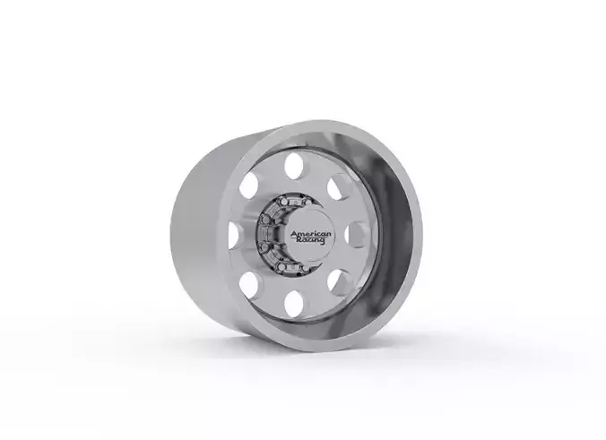 AMERICAN RACING REAR BAJA DUALLY WHEEL 3D PRINT MODEL