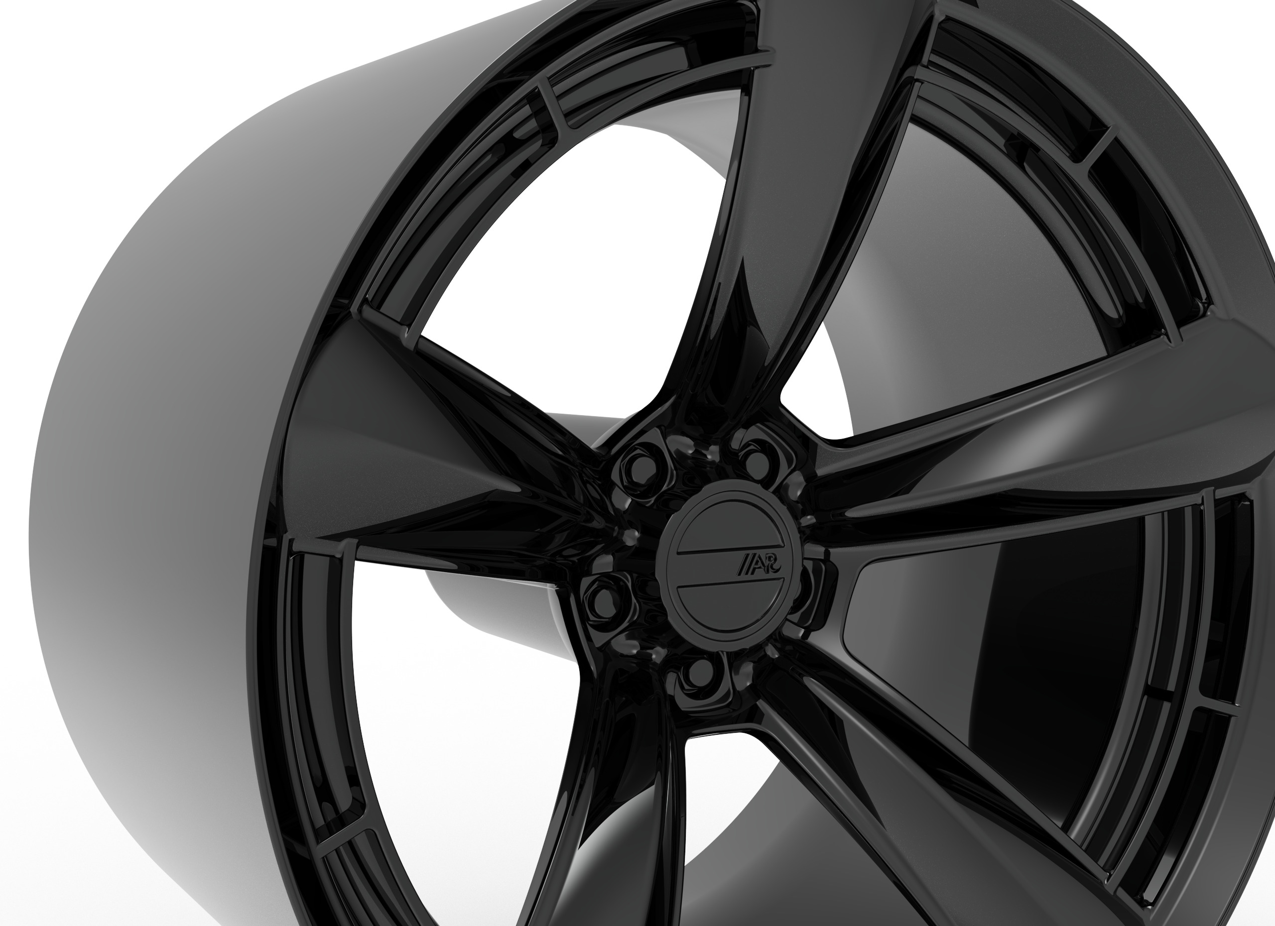 AMERICAN RACING TTF WHEEL 3D PRINT MODEL 3D print model_5