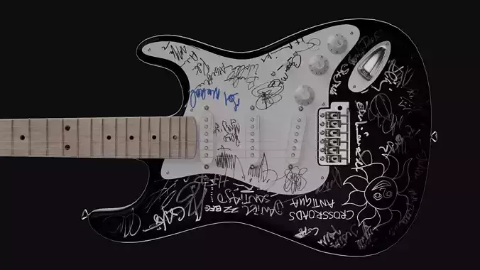 High Poly Electric Guitar