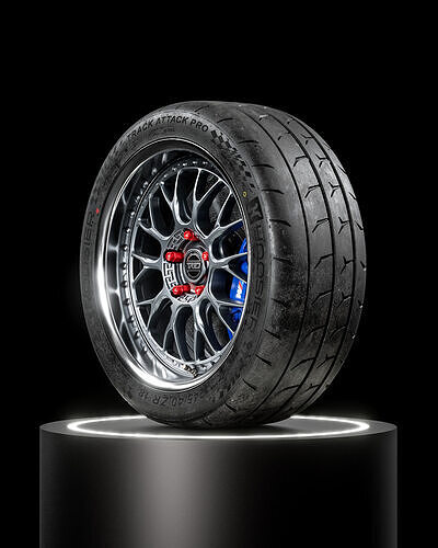 Hoosier Track Attack Pro  245 40 R18 3D model
