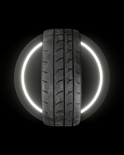 Hoosier Track Attack Pro  245 40 R18 3D model 4