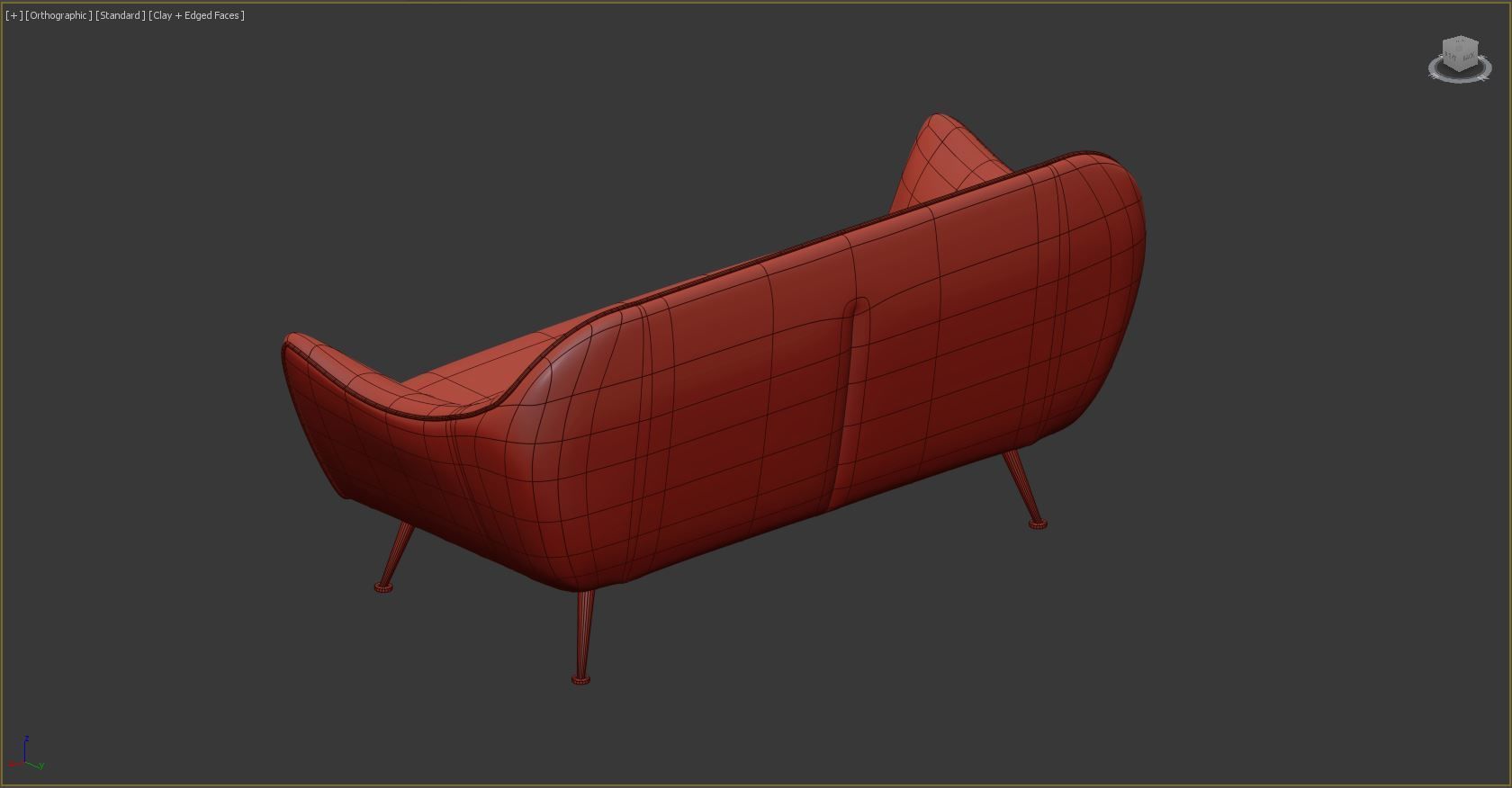  modern sofa 3D print model_2
