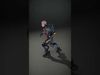 Cybernetic Warrior Rigged and Animated D Model Low-poly 3D model_2