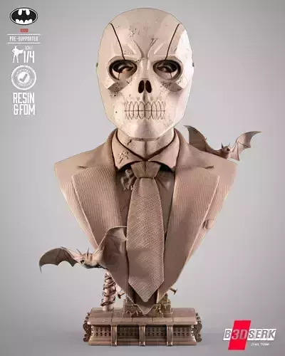 B3DSERK Black Mask Portrait Bust