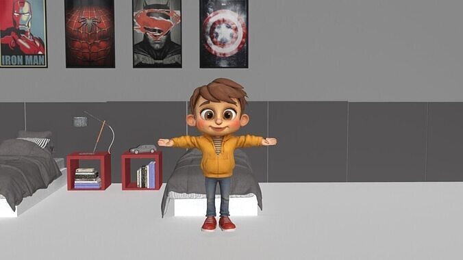 Character 3D Kai Low-poly 3D model