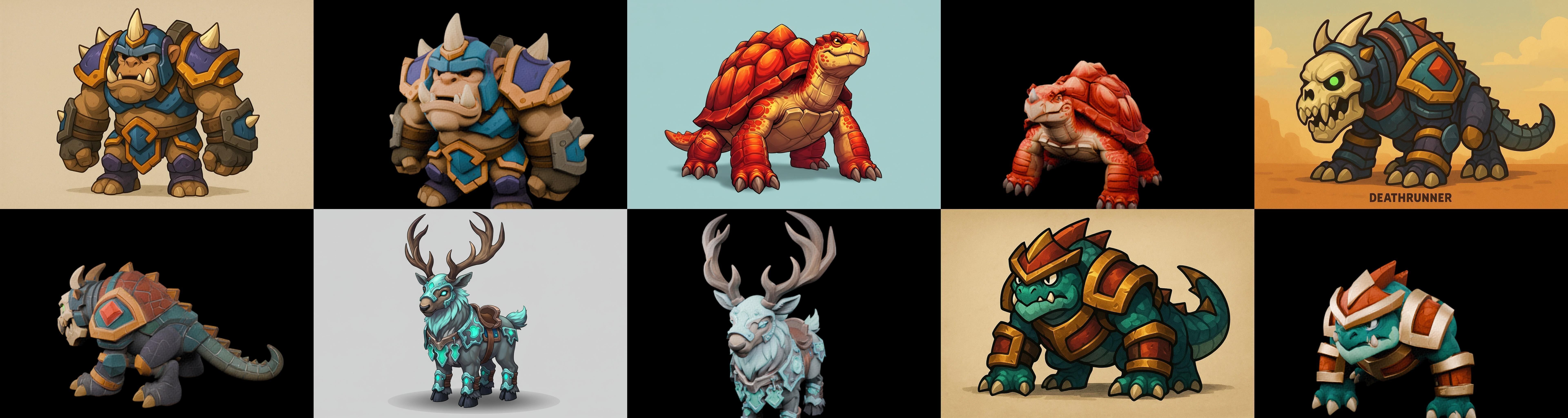 MountWorld bundle 16 pack 100 glb Low-poly 3D model_16