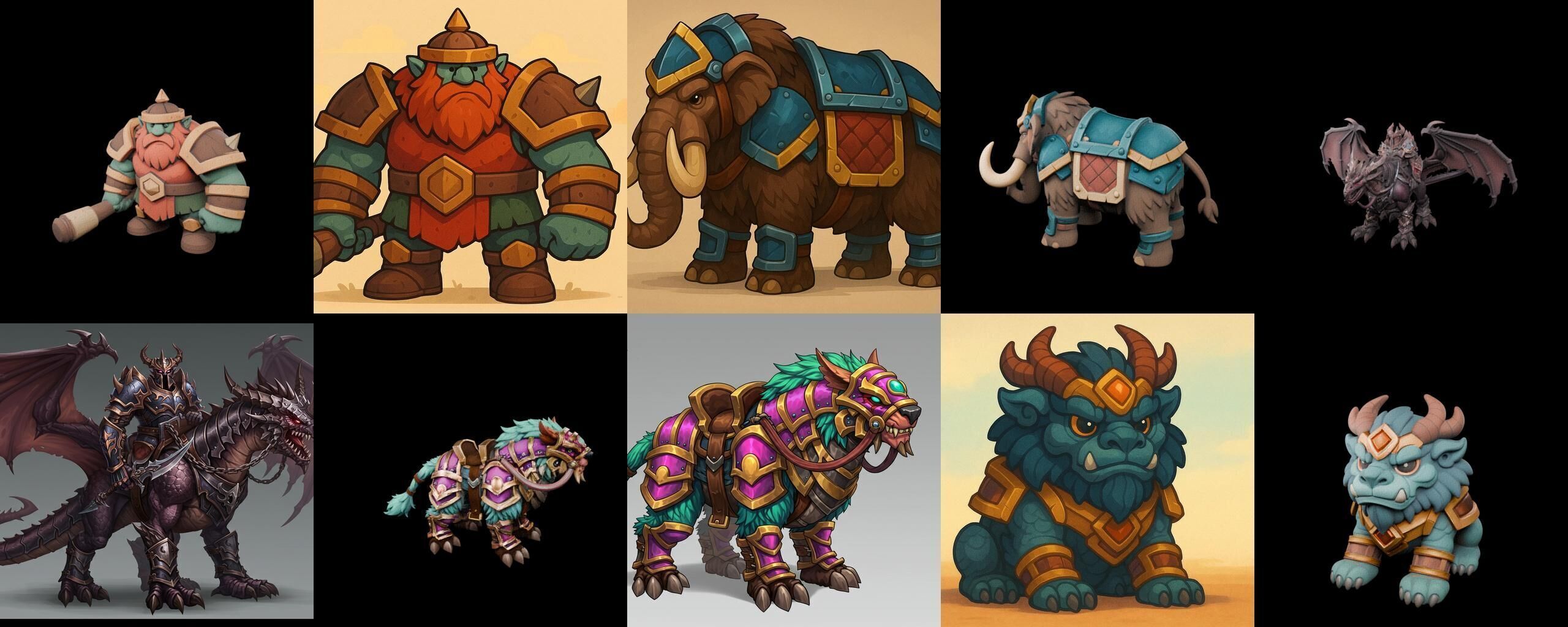 MountWorld bundle 16 pack 100 glb Low-poly 3D model_9