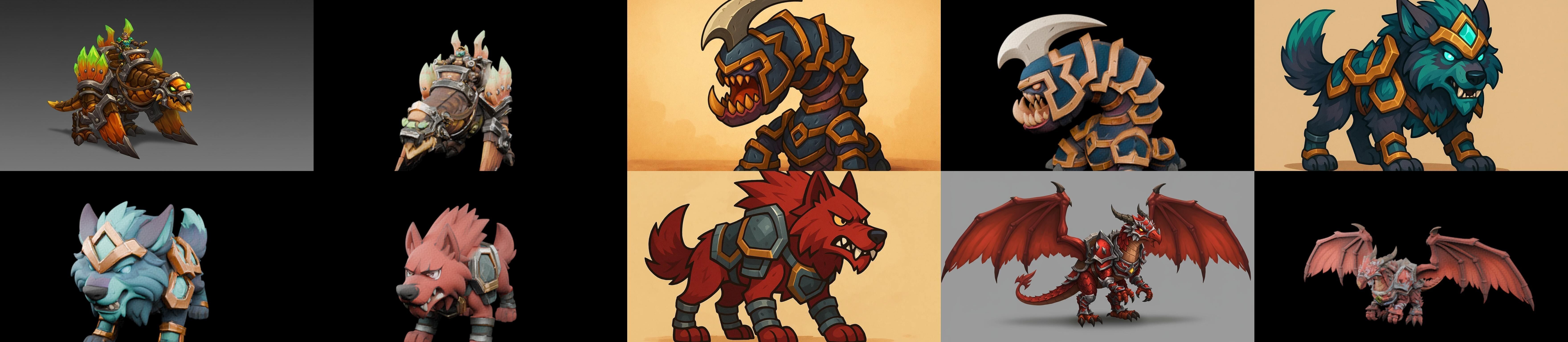 MountWorld bundle 16 pack 100 glb Low-poly 3D model_1