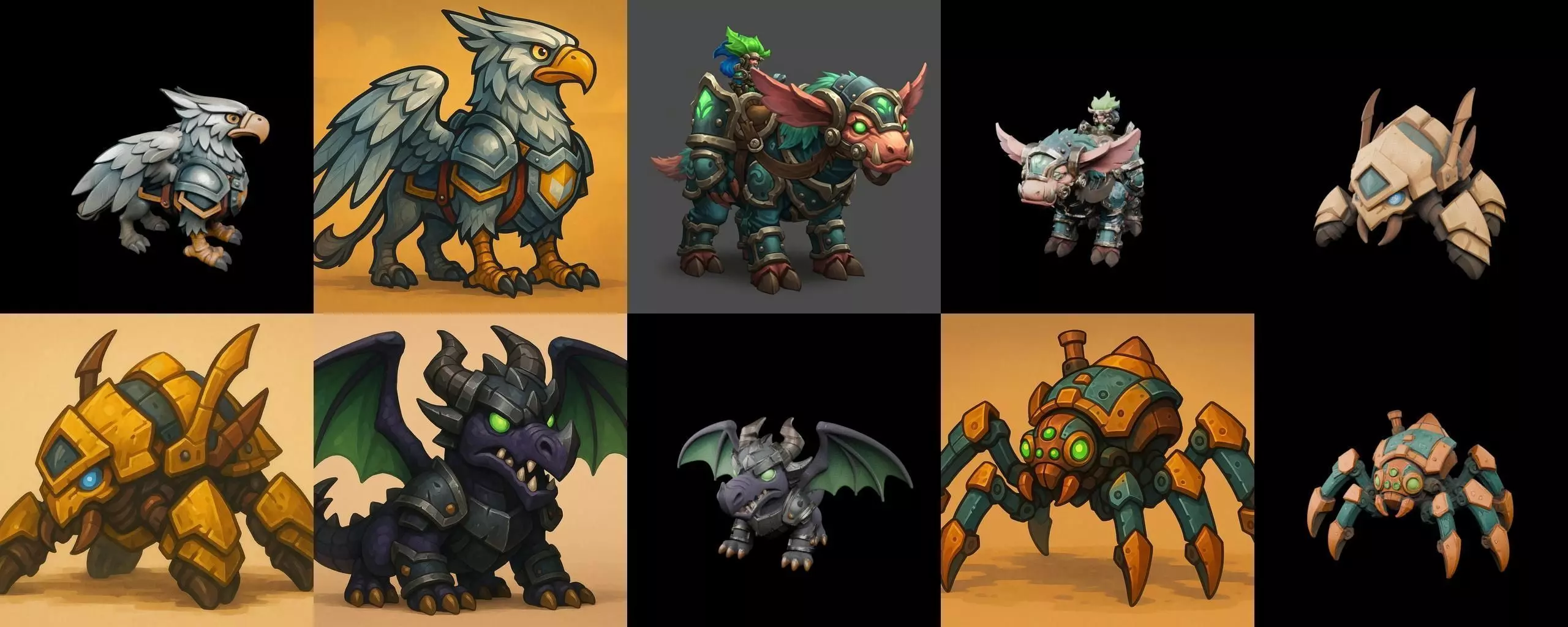 MountWorld bundle 16 pack 100 glb Low-poly 3D model_0