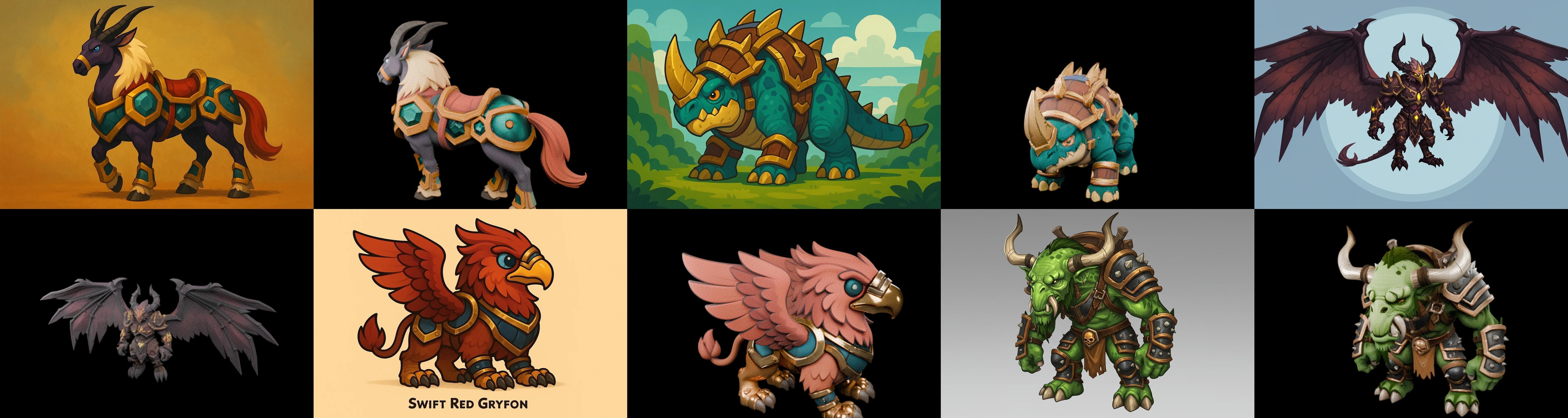 MountWorld bundle 16 pack 100 glb Low-poly 3D model_8