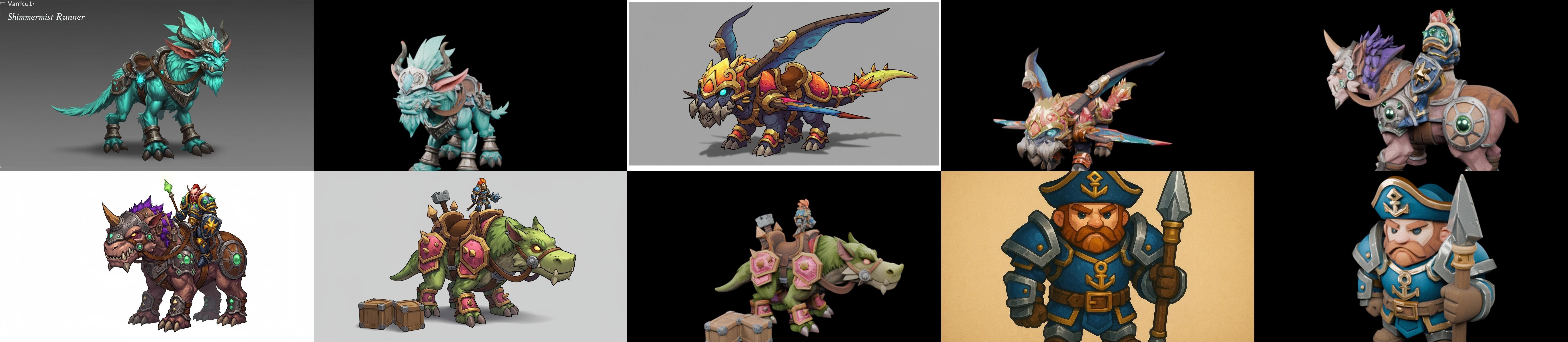 MountWorld bundle 16 pack 100 glb Low-poly 3D model_18