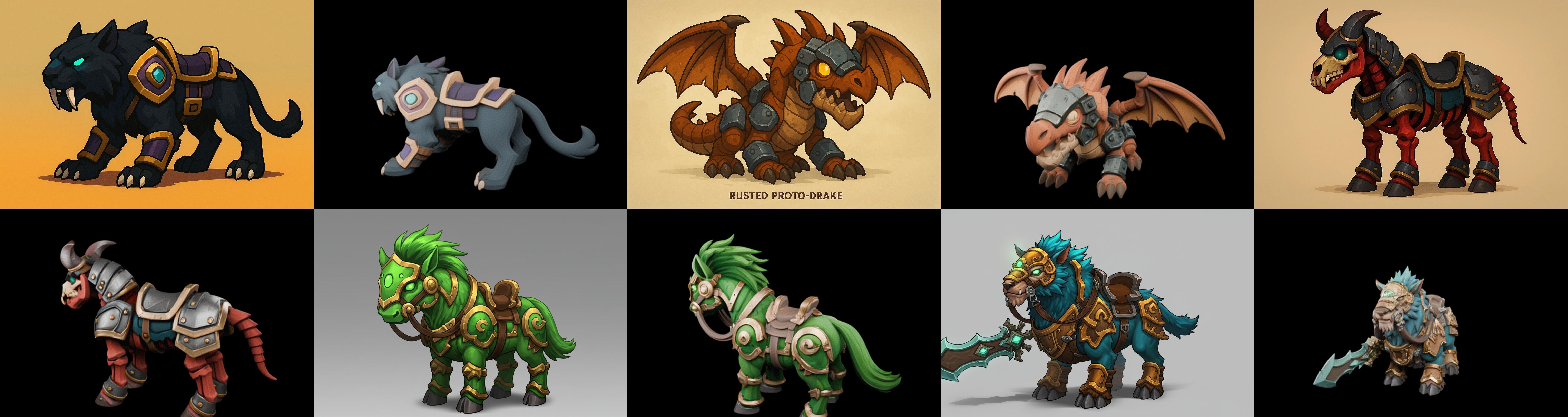 MountWorld bundle 16 pack 100 glb Low-poly 3D model_4