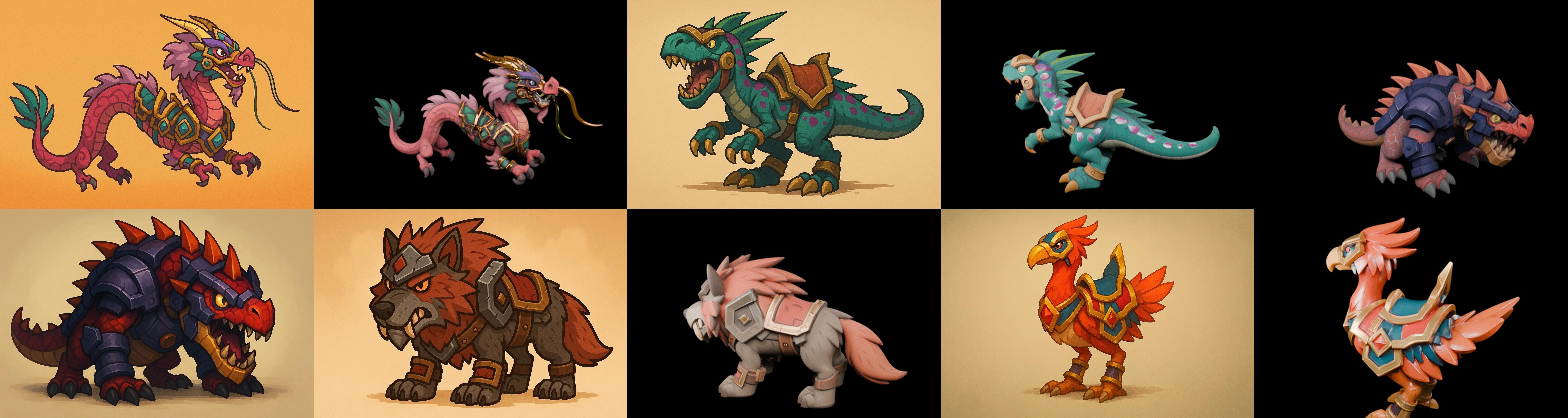 MountWorld bundle 16 pack 100 glb Low-poly 3D model_6