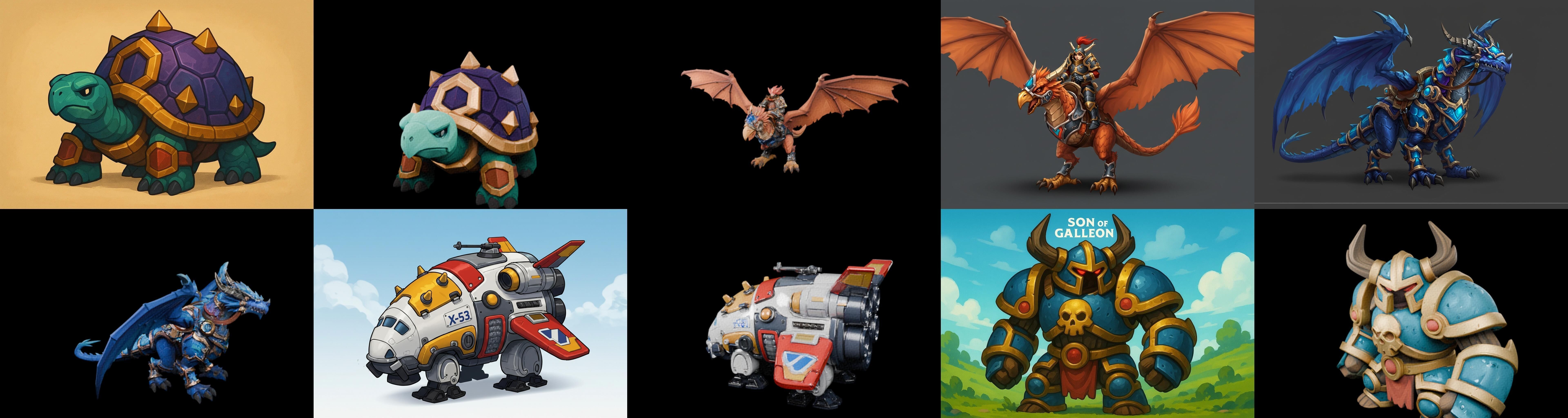 MountWorld bundle 16 pack 100 glb Low-poly 3D model_2