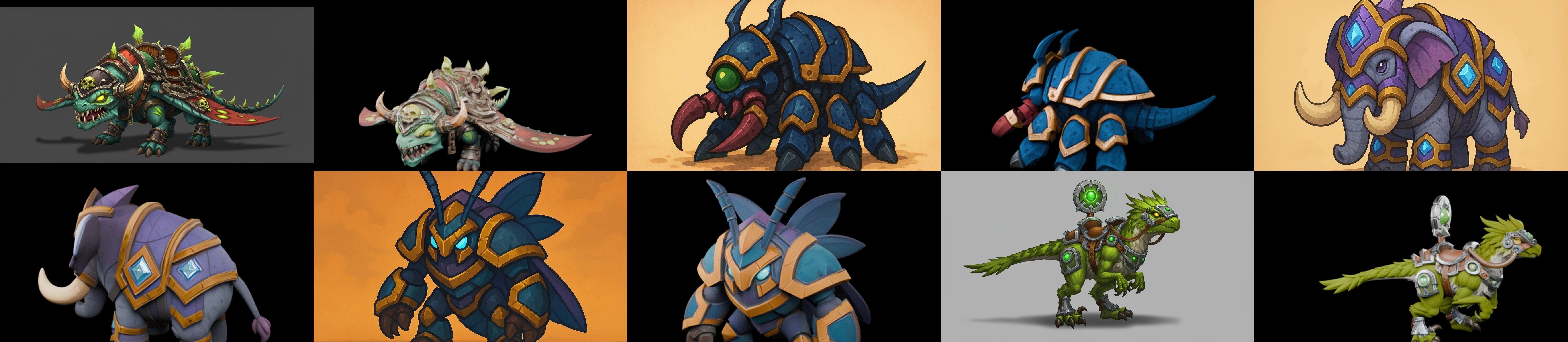 MountWorld bundle 16 pack 100 glb Low-poly 3D model_12