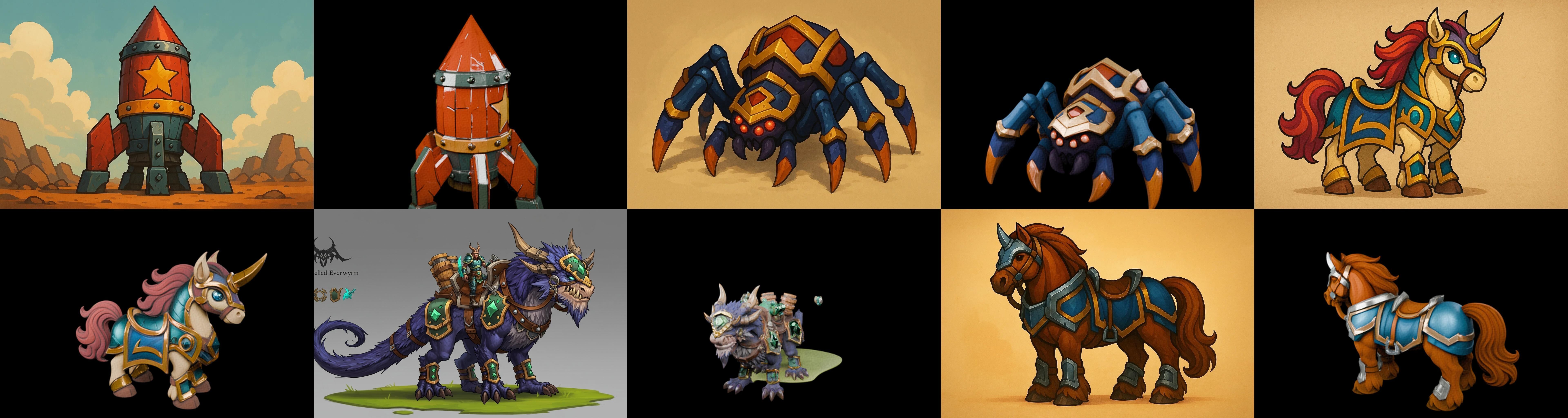 MountWorld bundle 16 pack 100 glb Low-poly 3D model_5