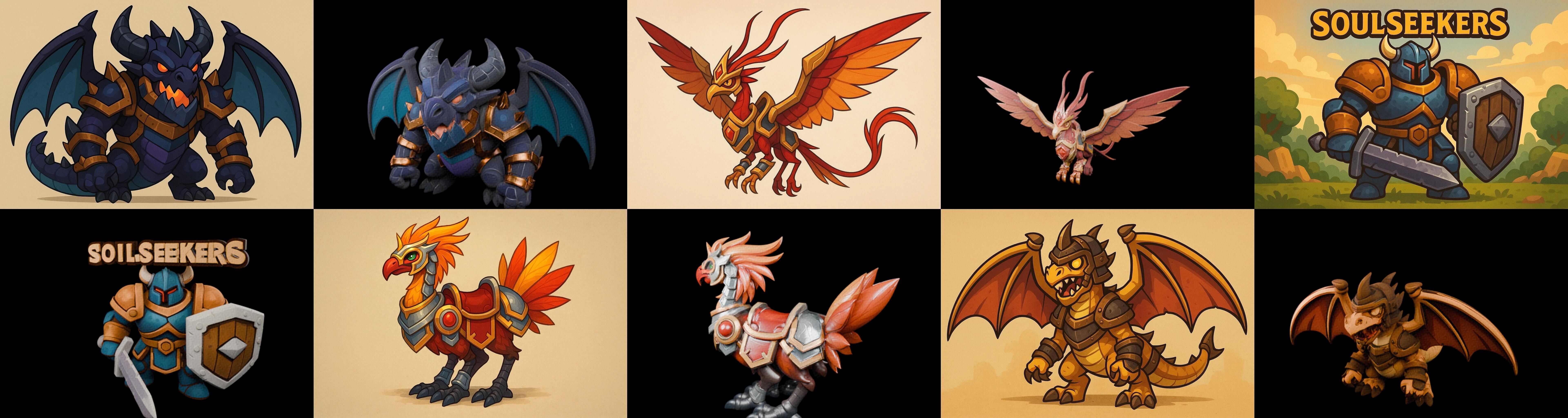 MountWorld bundle 16 pack 100 glb Low-poly 3D model_17