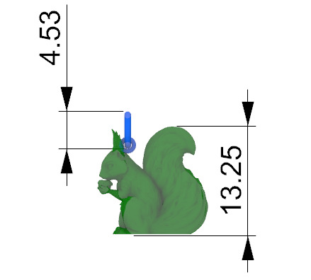 Squirrel Eating Nut Pendant charm bracelet Jewelry Necklace 3D print model_25