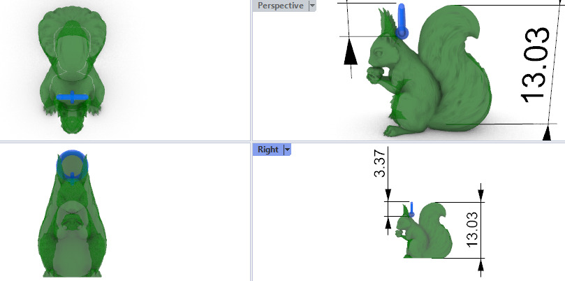 Squirrel Eating Nut Pendant charm bracelet Jewelry Necklace 3D print model_30