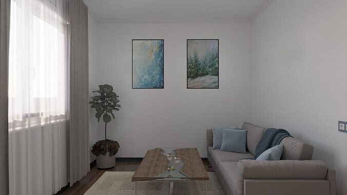 Classic living room 3ds max 2022 Corona render 11 Free 3D model