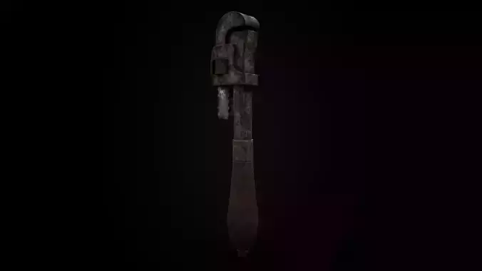 Antique Pipe Wrench - Game Ready Low Poly PBR 3D Model Low-poly 3D model Antique Pipe Wrench - Game Ready Low Poly PBR 3D Model Low-poly 3D model