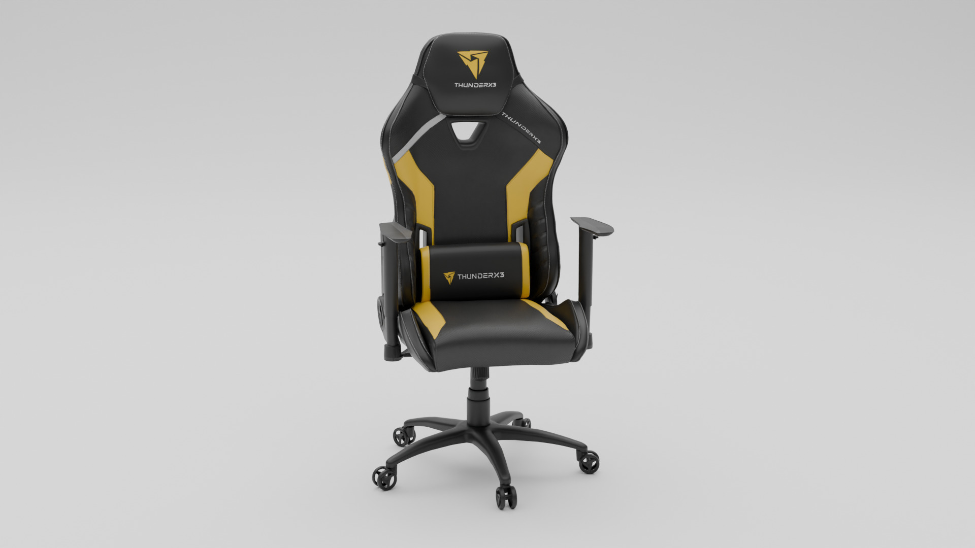 Gaming Chair Low-poly 3D model_2