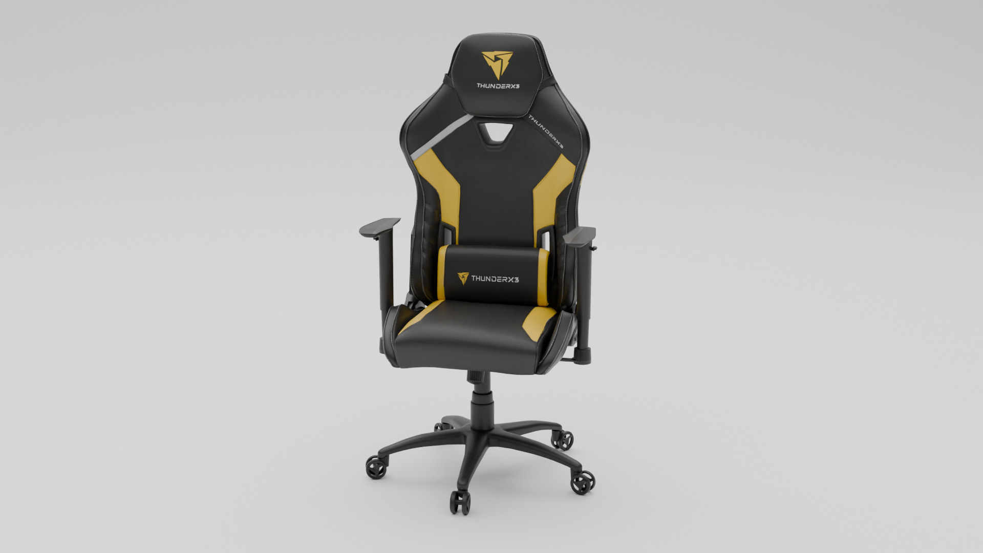 Gaming Chair Low-poly 3D model_8