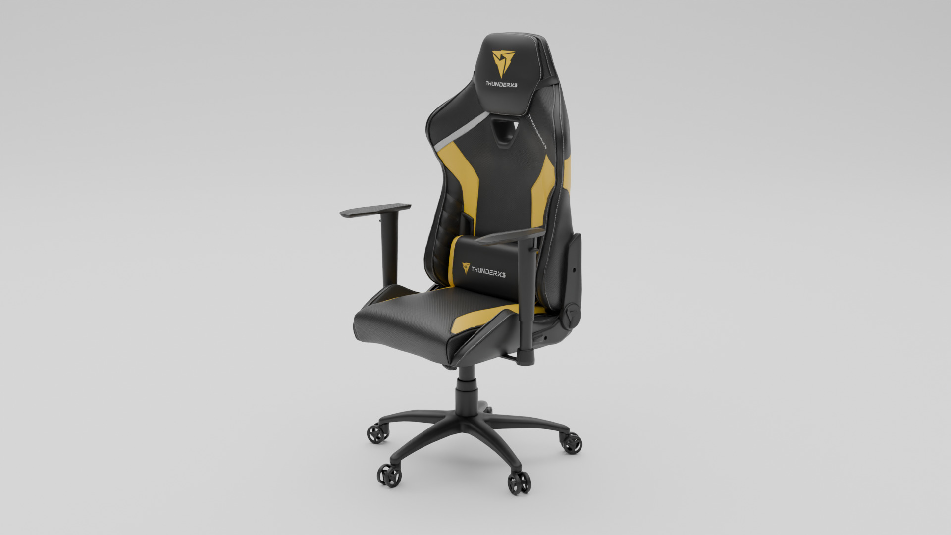 Gaming Chair Low-poly 3D model_7