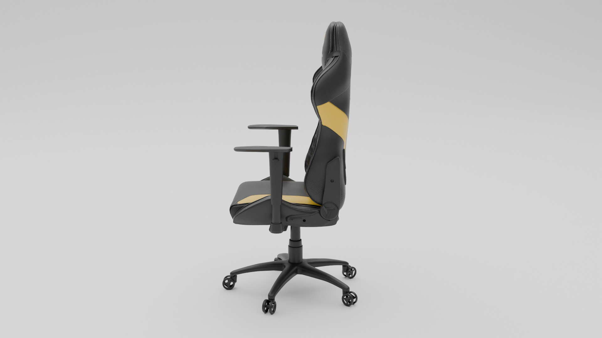 Gaming Chair Low-poly 3D model_6