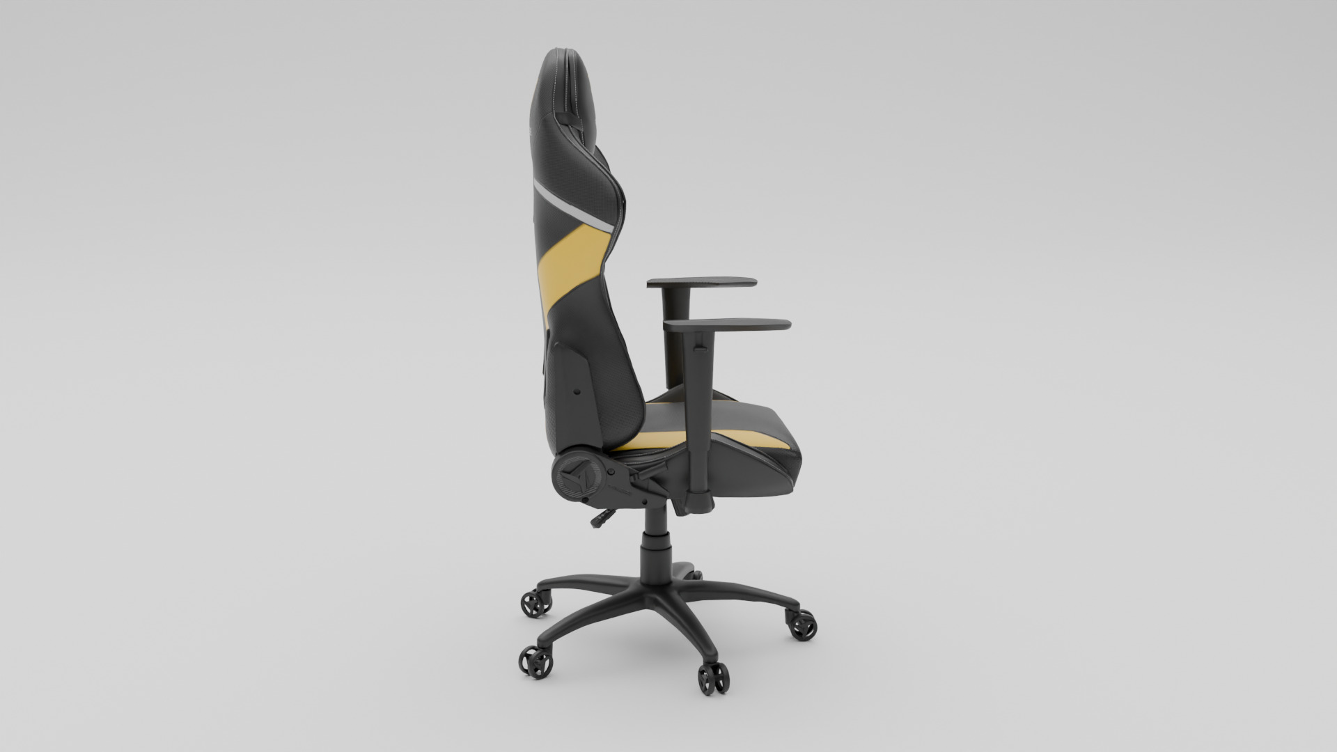 Gaming Chair Low-poly 3D model_3