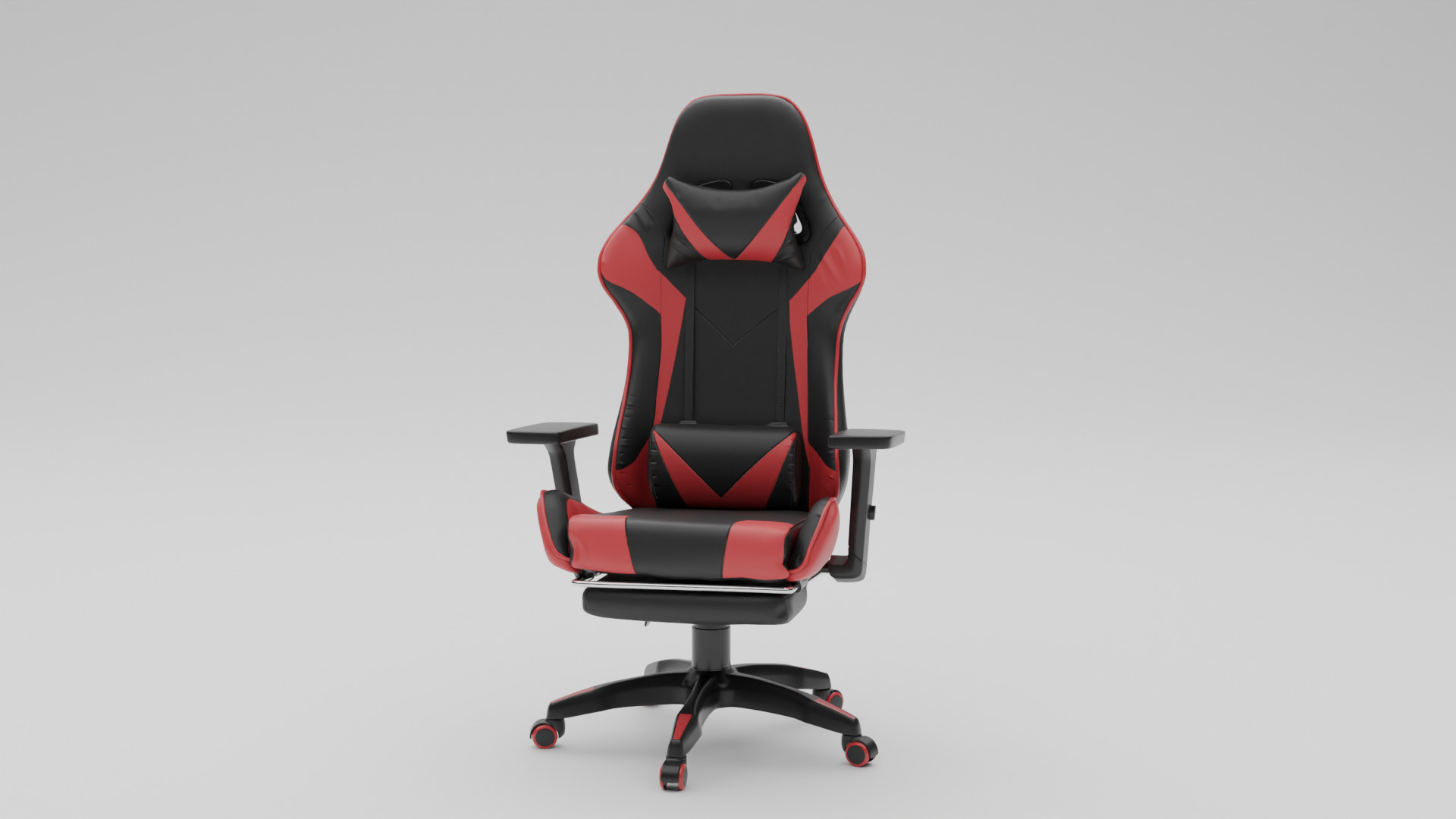 Gaming Chair Low-poly 3D model_2