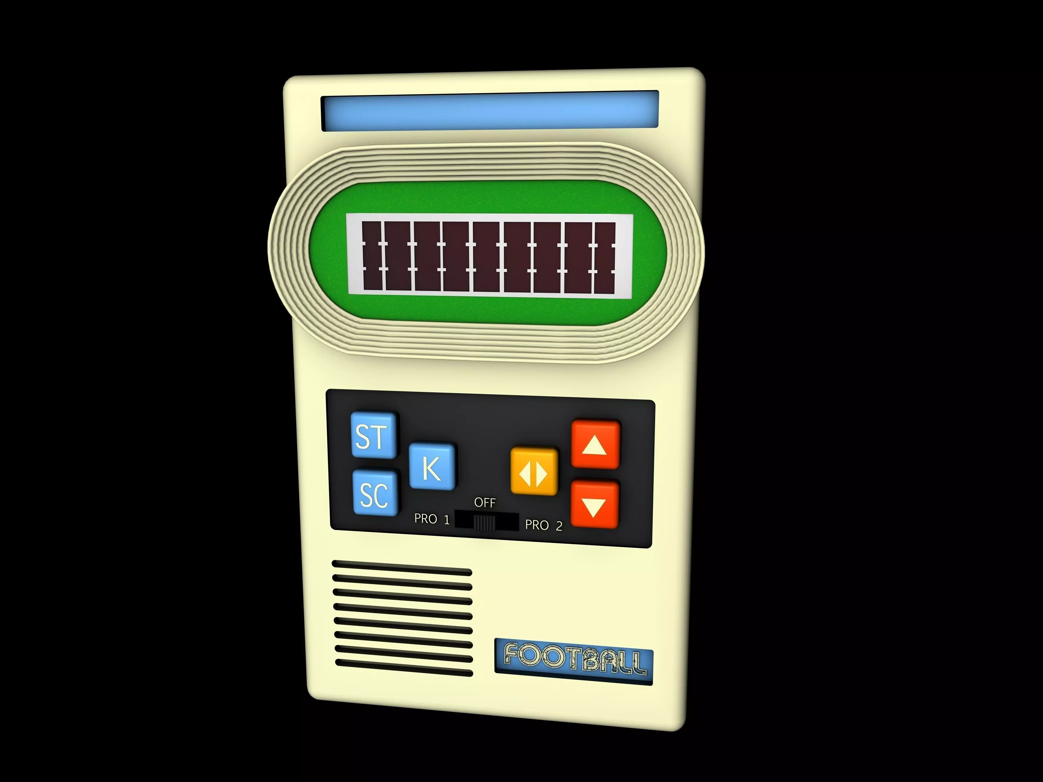 Electronic Football Handheld Video Game 3D model