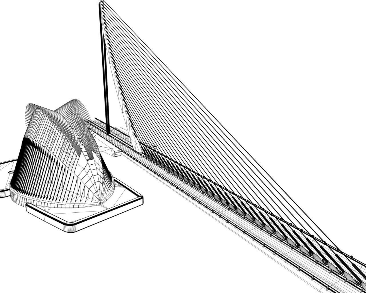 Agora and Bridge City arts and Science 3D model_10
