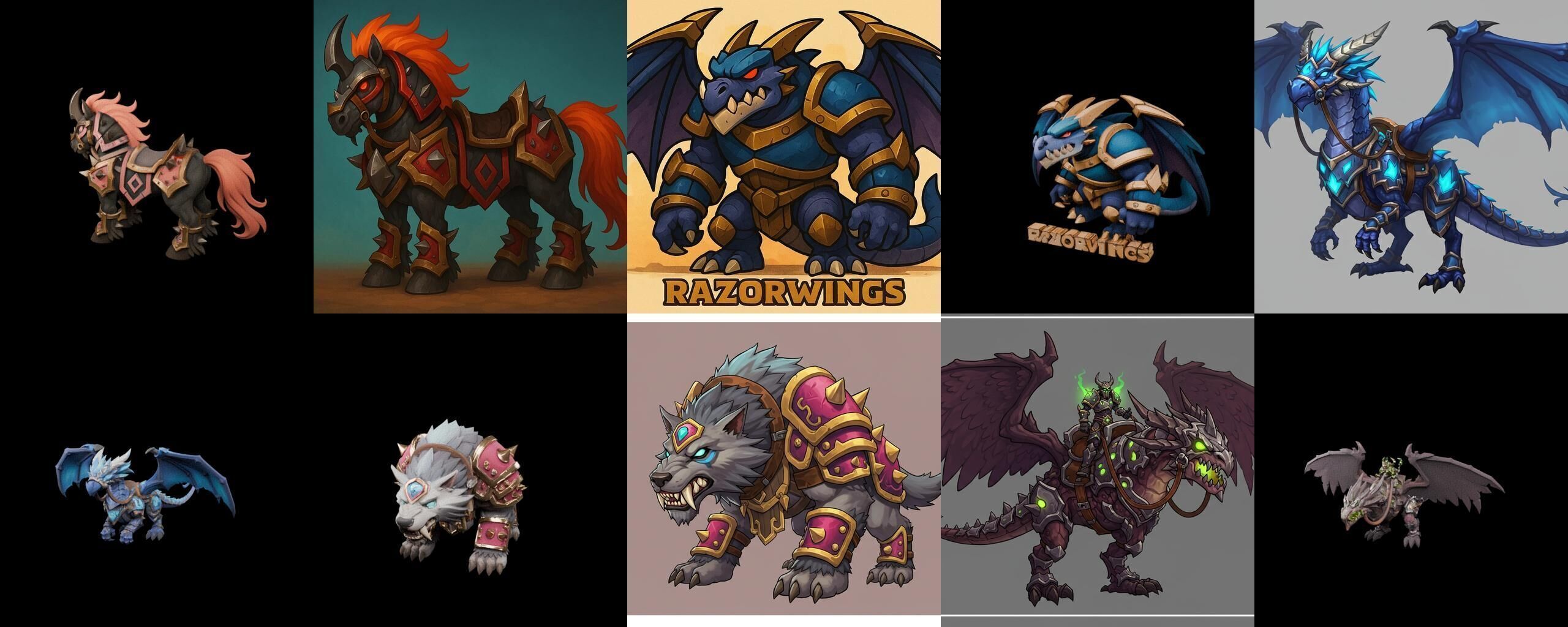 MountWorld bundle 10 pack 100 glb Low-poly 3D model_18