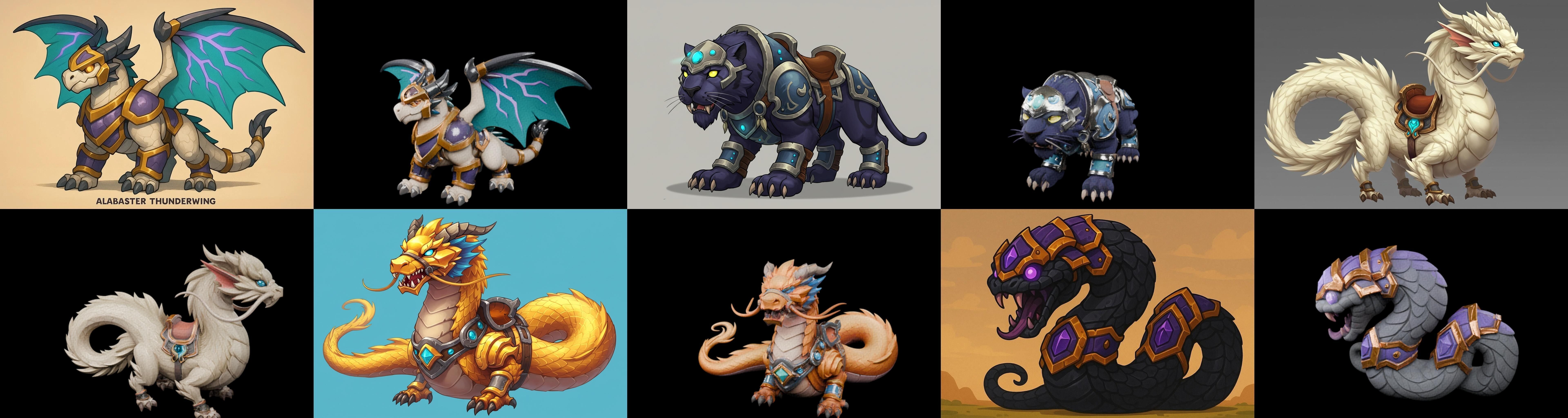 MountWorld bundle 10 pack 100 glb Low-poly 3D model_4