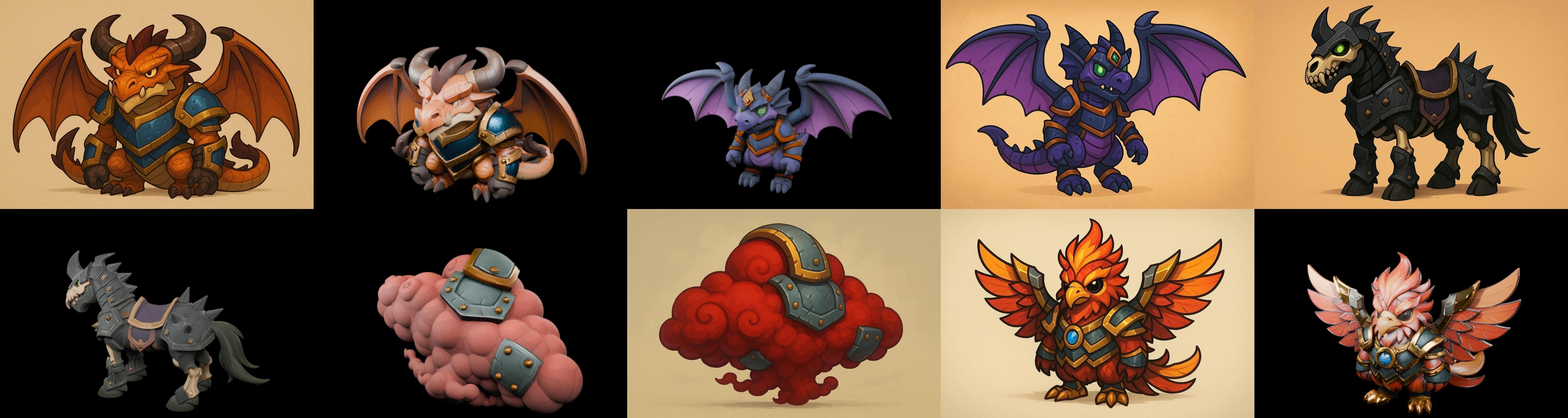 MountWorld bundle 10 pack 100 glb Low-poly 3D model_17