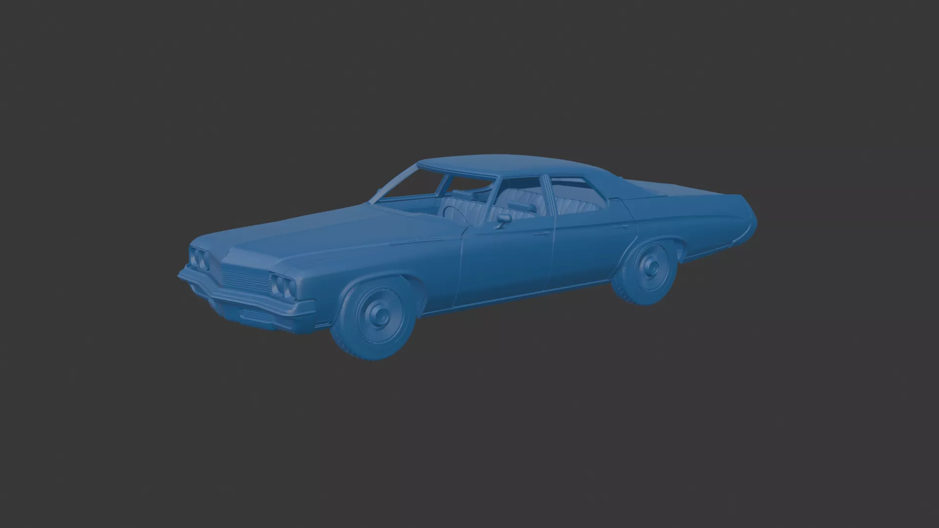Buick LeSabre 1972 four doors 3D print model