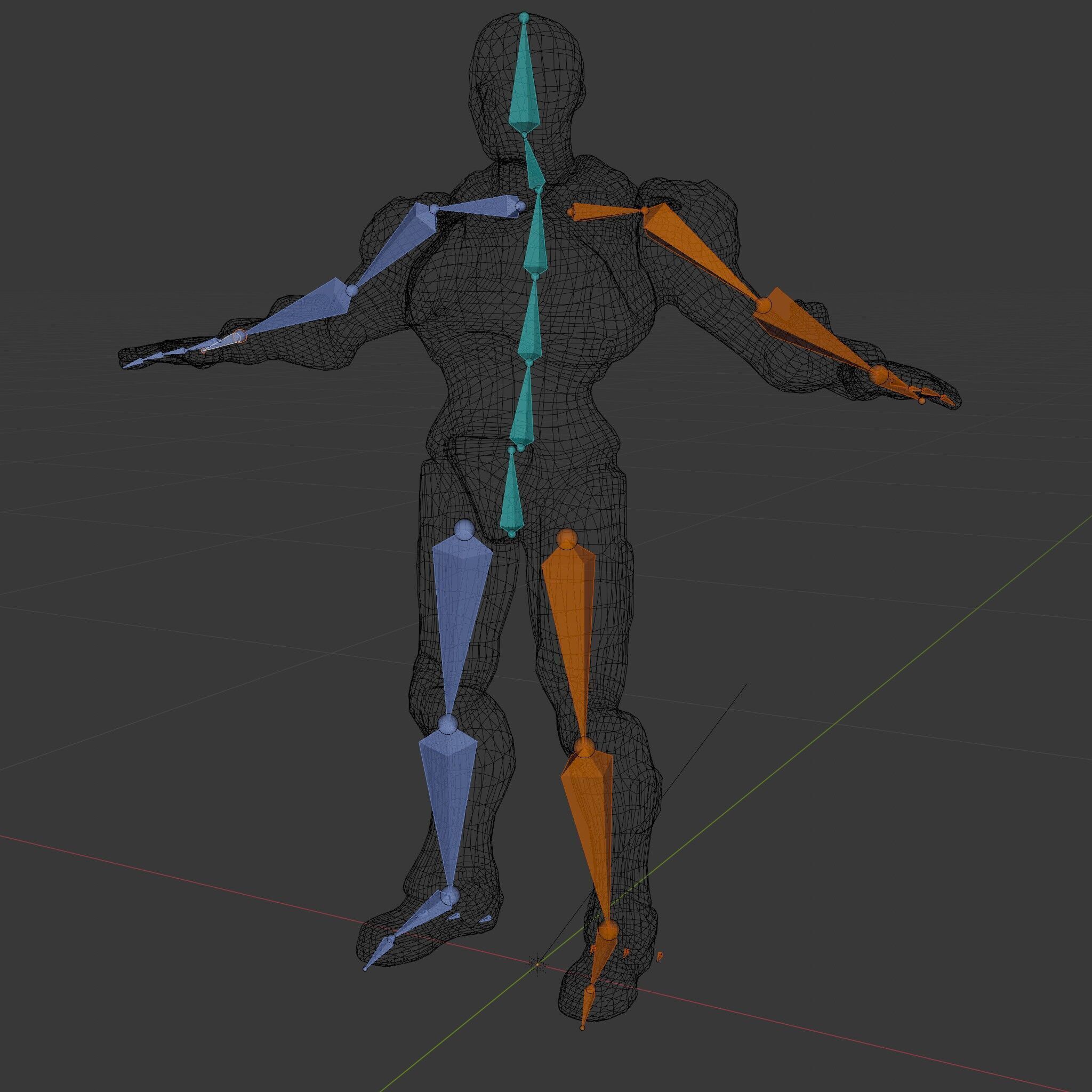 Futuristic Cyborg Warrior Fully Rigged and Animated Low-poly 3D model_7