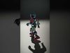 Neon Tech Warrior Rigged and Animated D Character Model Low-poly 3D model_2