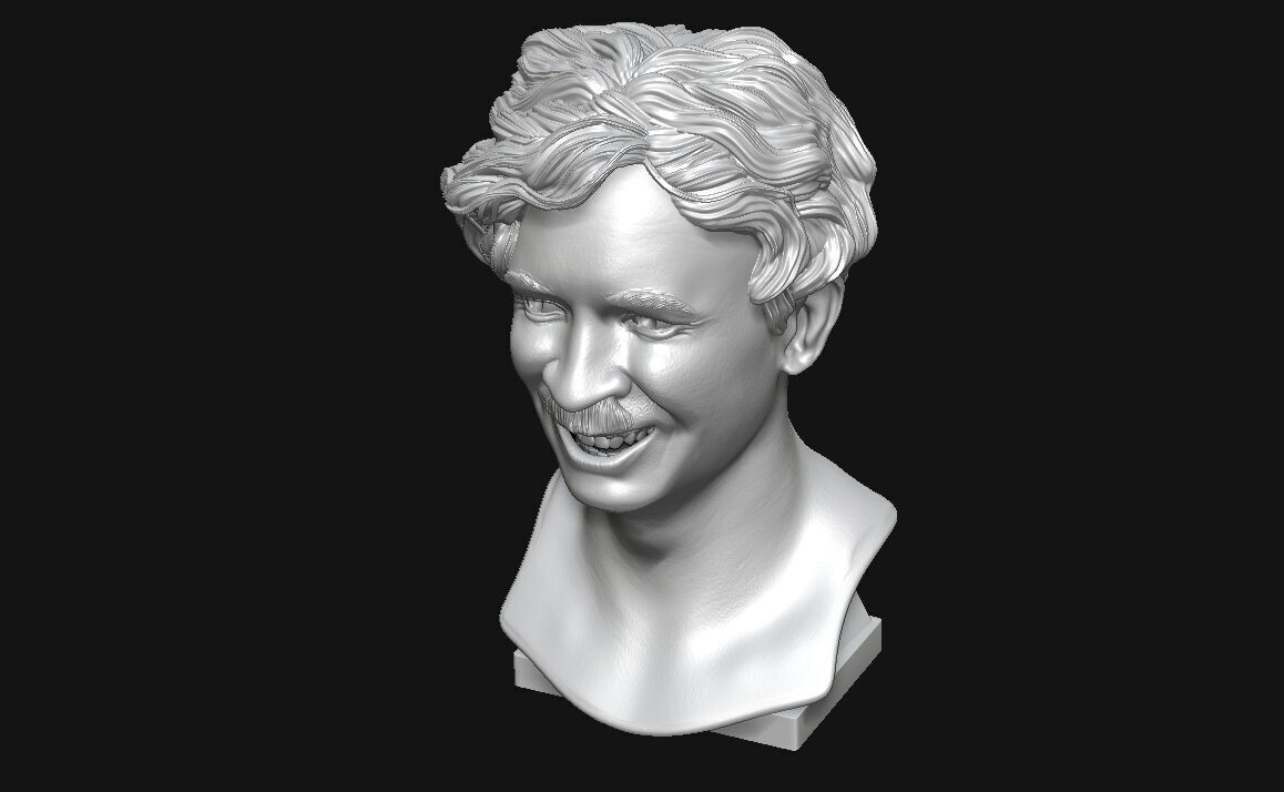 Charlie Chaplin 3d Print Sculpture 3D print model_4