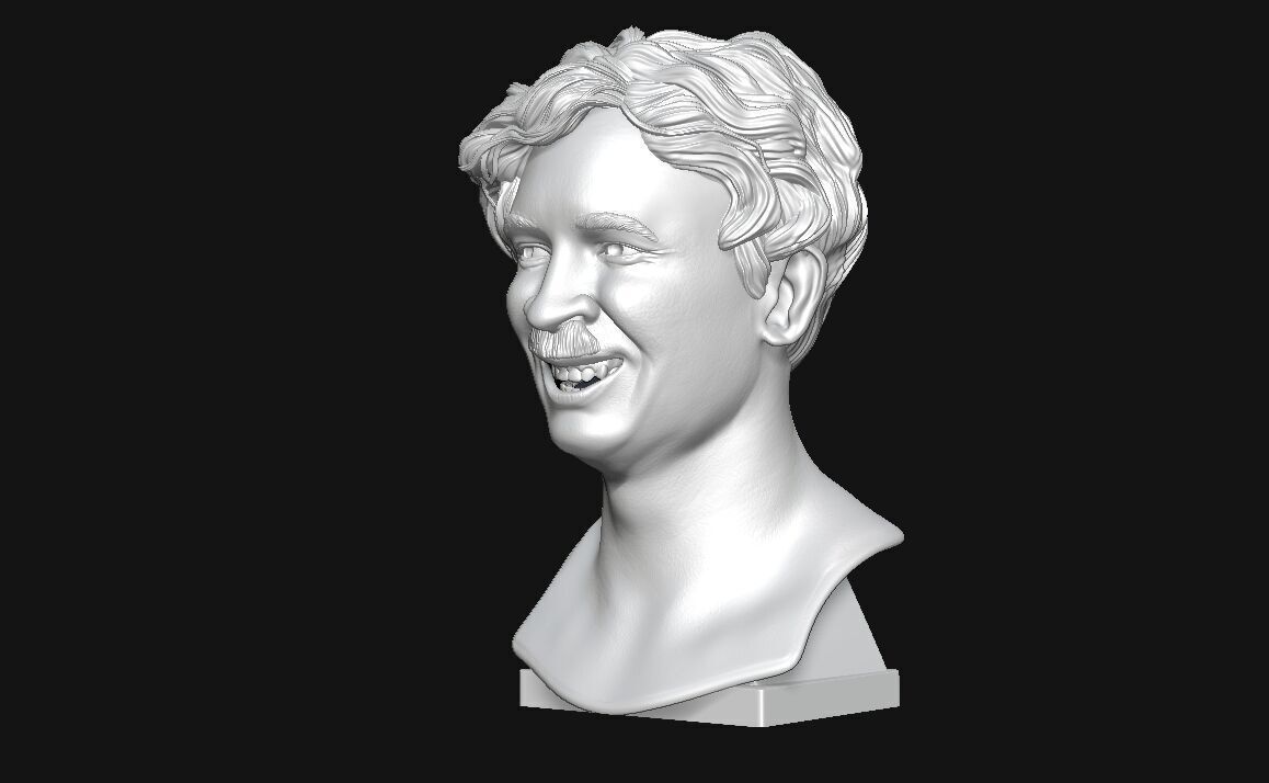Charlie Chaplin 3d Print Sculpture 3D print model_2