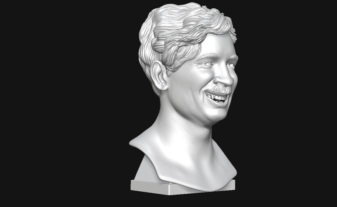 Charlie Chaplin 3d Print Sculpture 3D print model_1