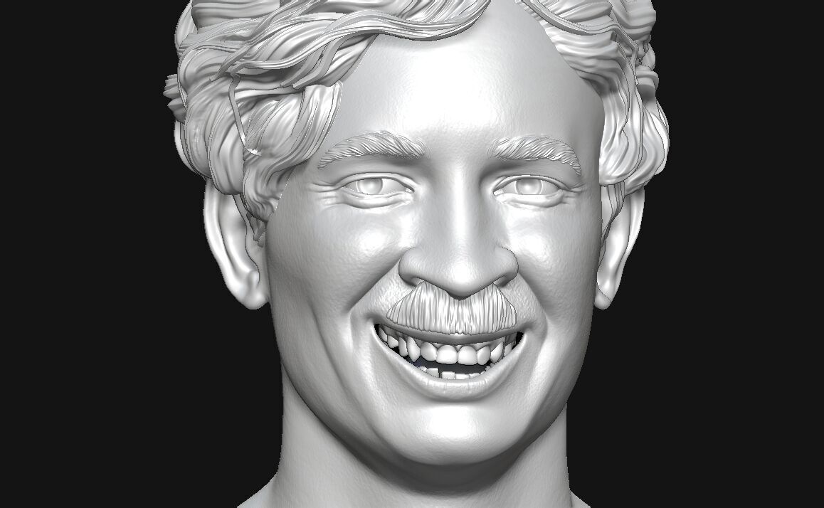 Charlie Chaplin 3d Print Sculpture 3D print model_5