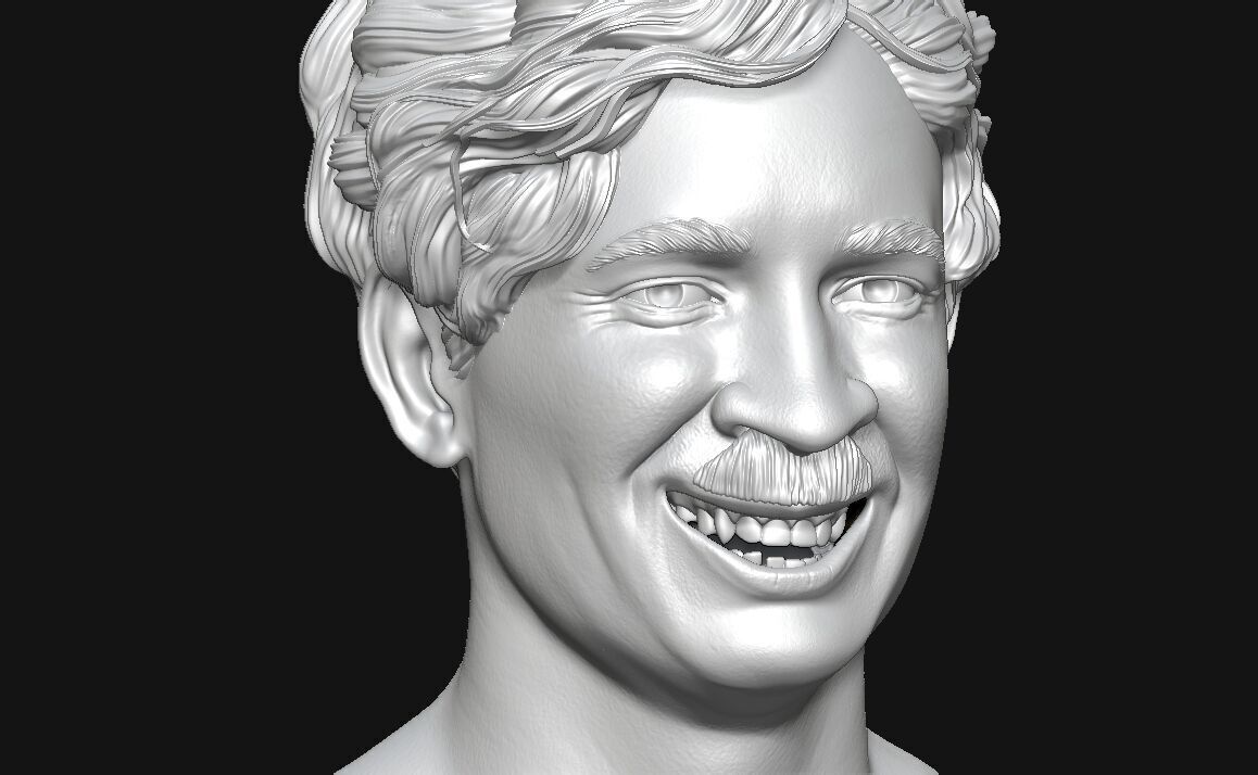 Charlie Chaplin 3d Print Sculpture 3D print model_6