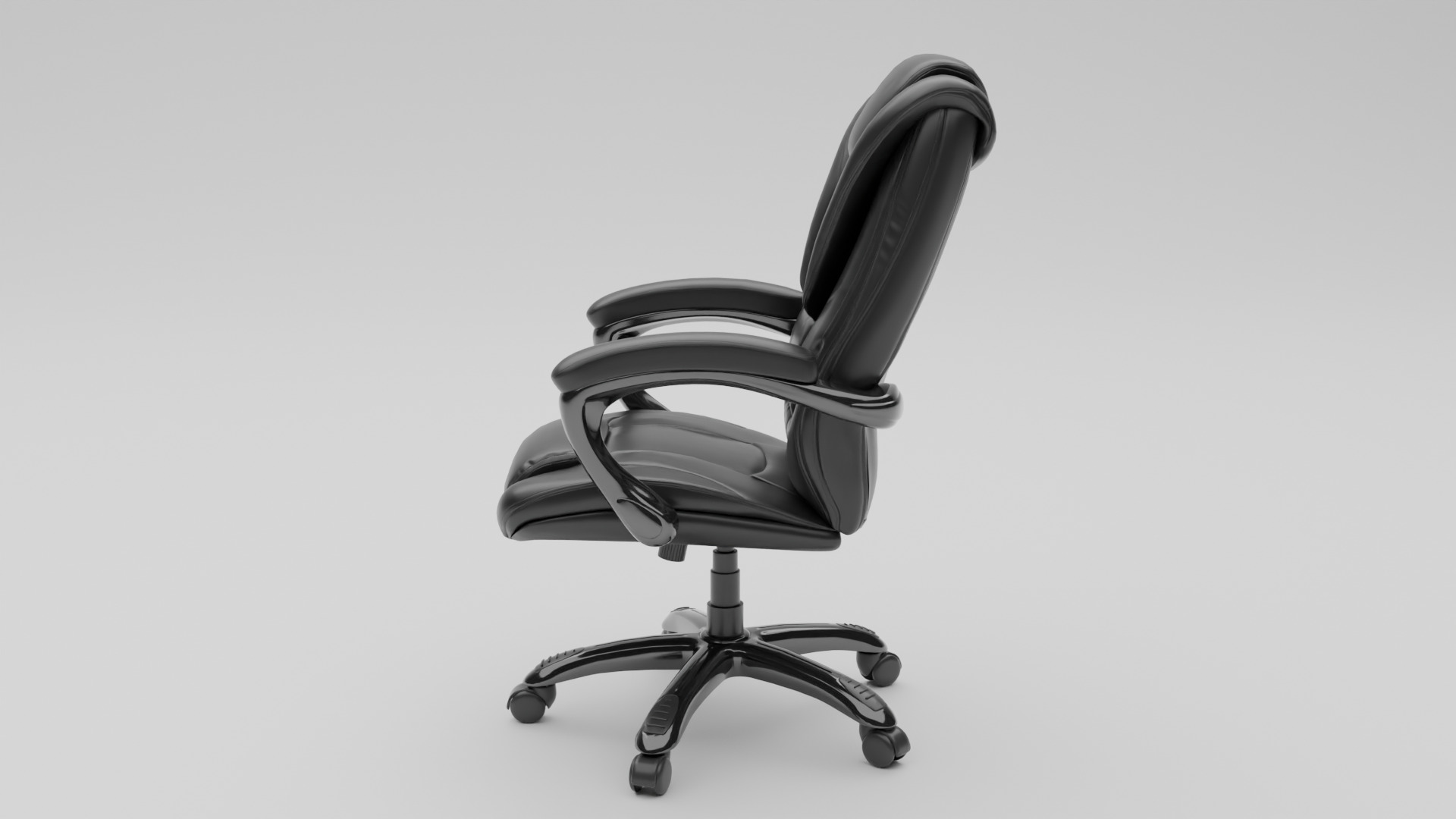 Office Chair Low-poly 3D model_6