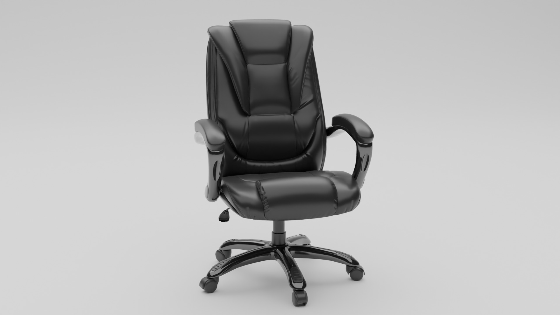 Office Chair Low-poly 3D model_2
