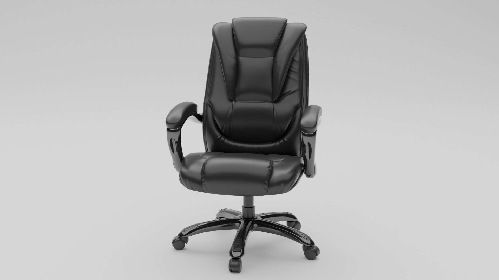 Office Chair Low-poly 3D model_8