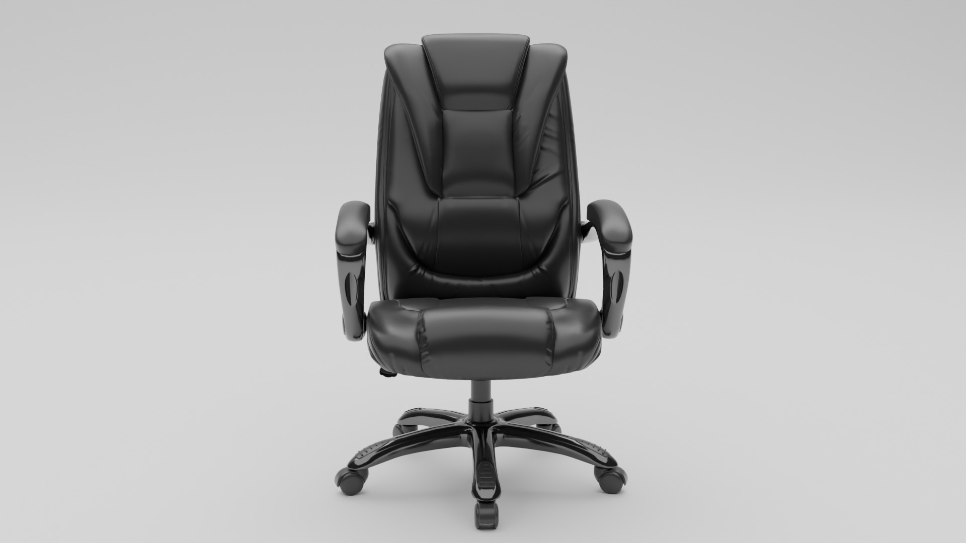 Office Chair Low-poly 3D model_1