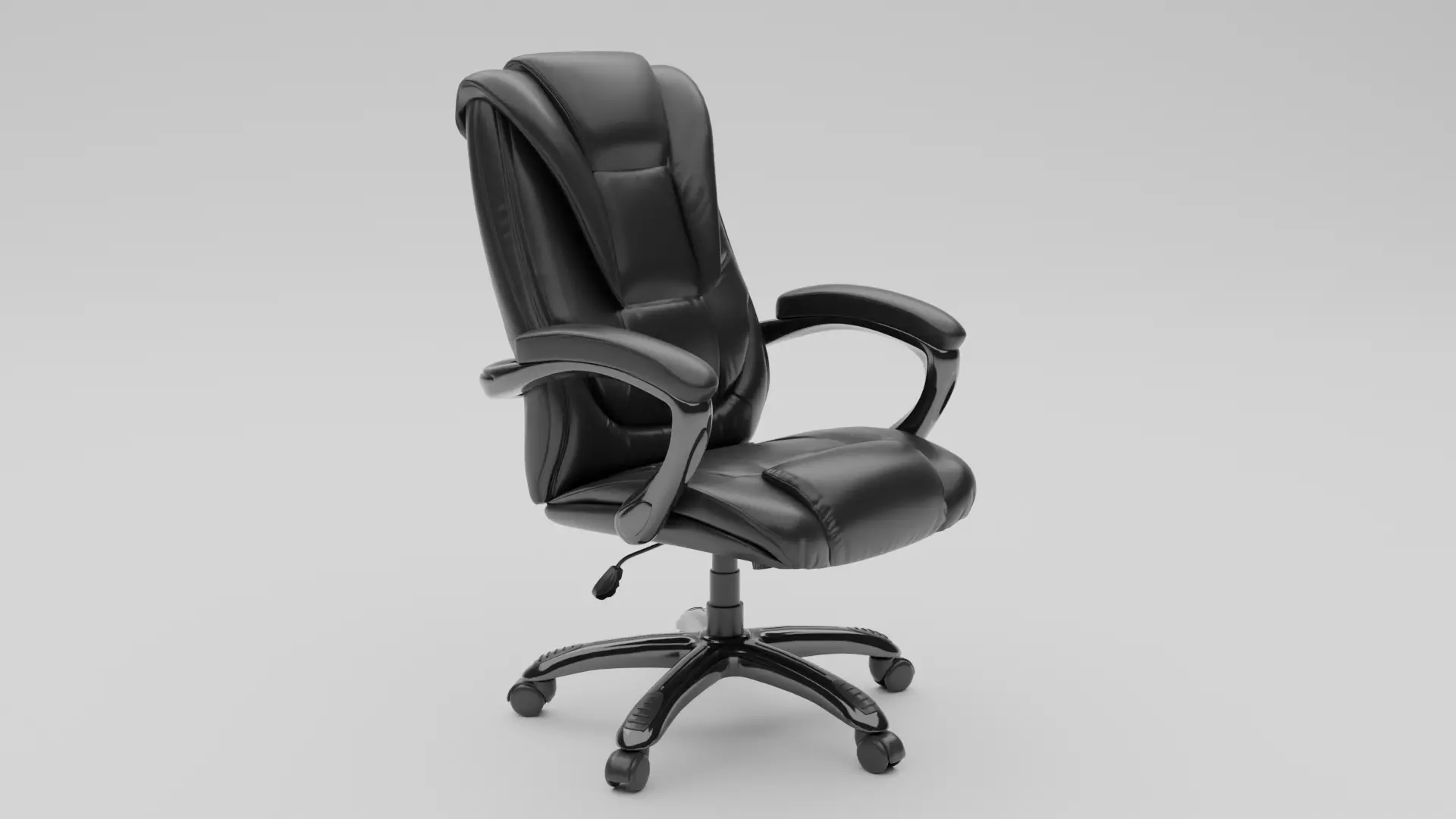 Office Chair Low-poly 3D model_0